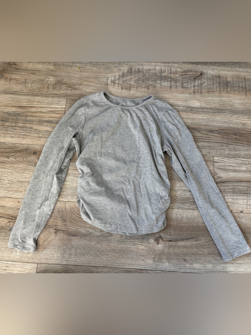 Light Gray Women's Long-Sleeve Crewneck Shirt